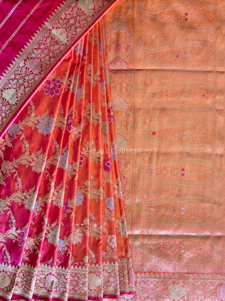 Shubhra - Holy River Ganga Banarasi Silk Saree Saree