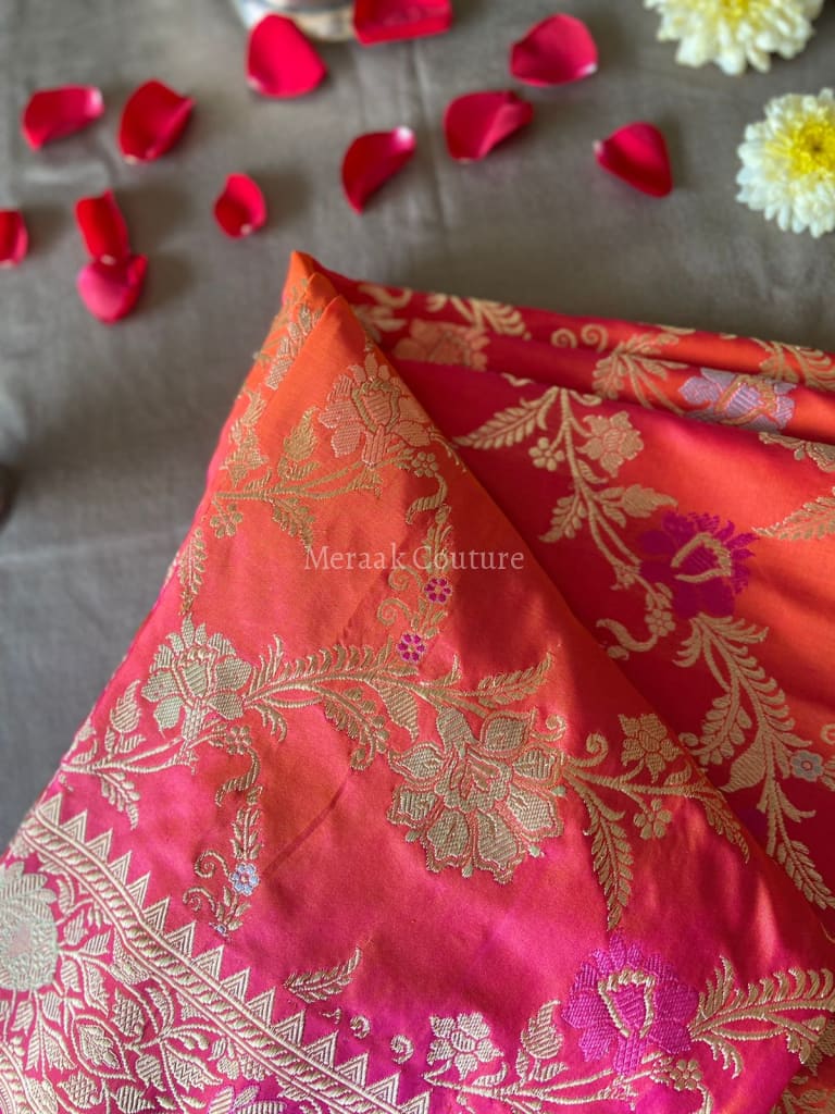Shubhra - Holy River Ganga Banarasi Silk Saree Saree