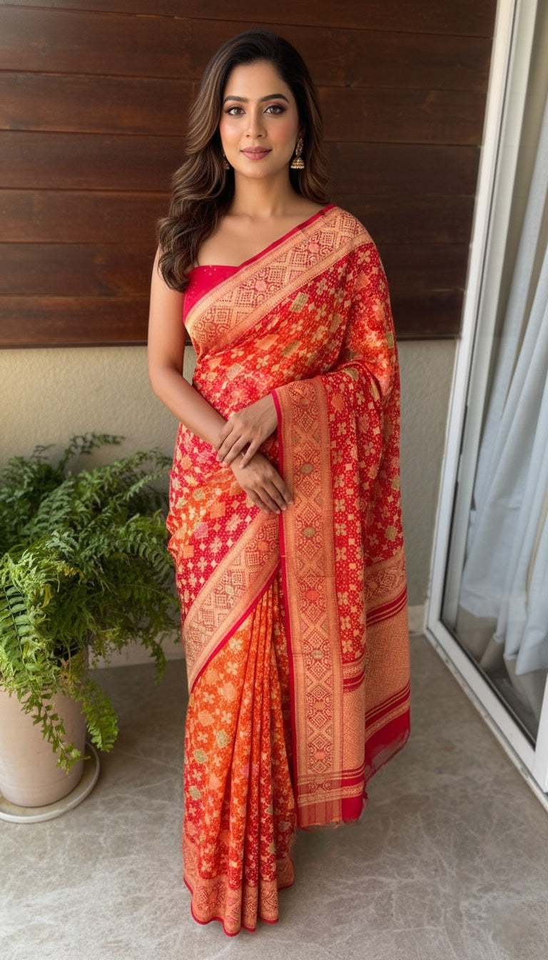 Khyati - Fame and Glory Meenakari Saree