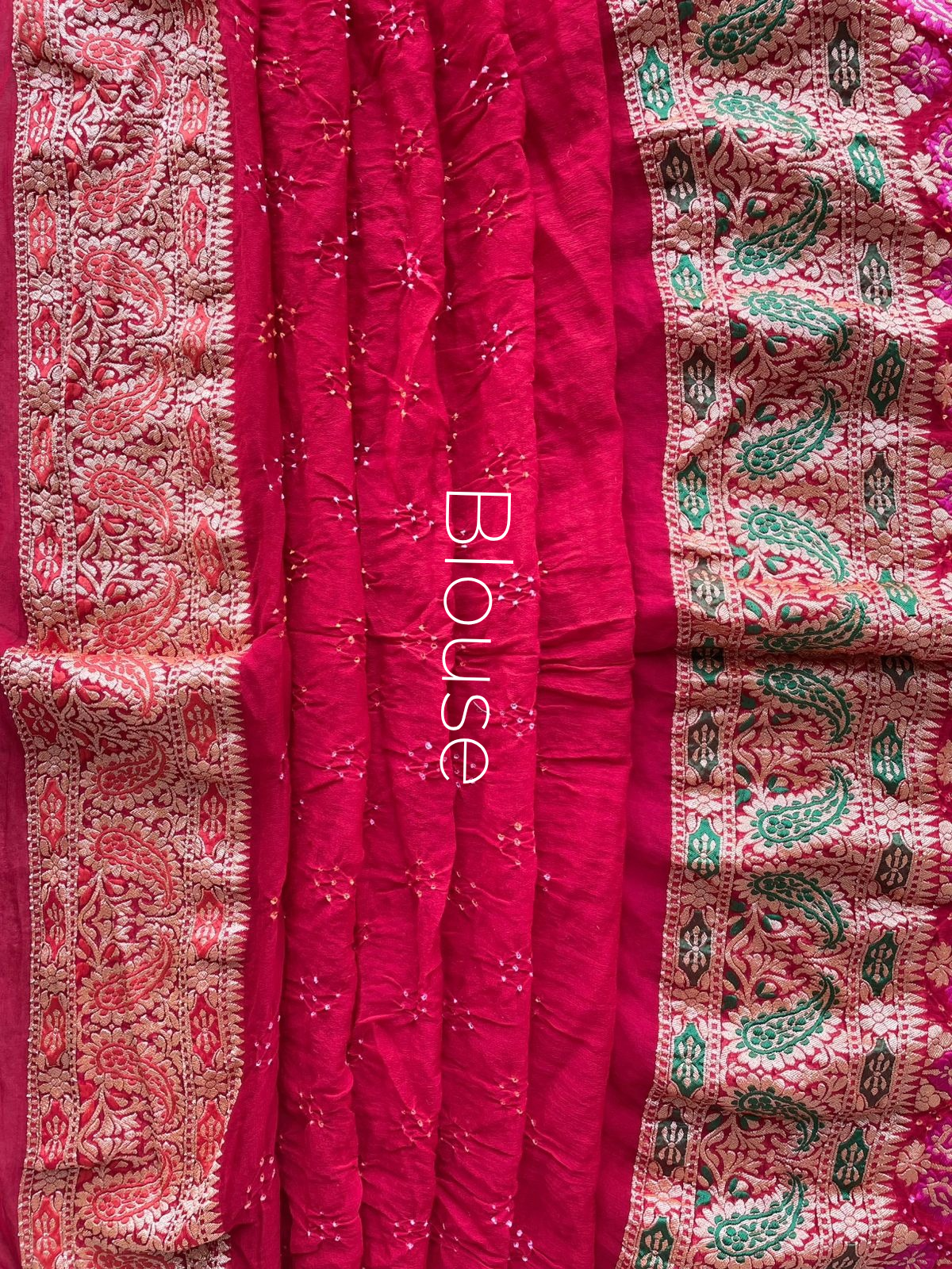 Jaya - Red & Pink Meenakari Tilfi Saree