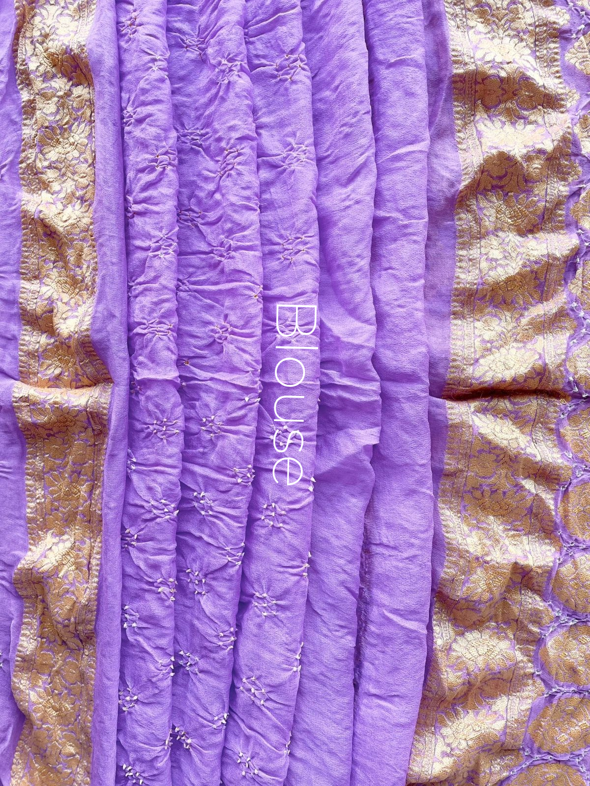 Astriti - Lavender Bandhani Banarasi Saree