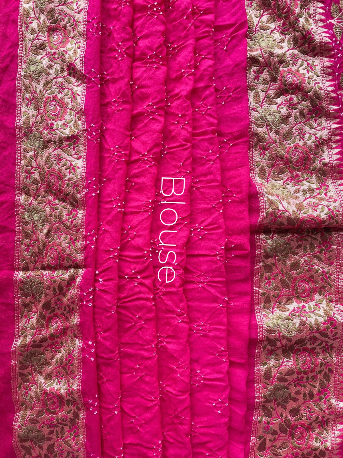 Himani - Pink Tilfi Meenakari Bandhani Saree