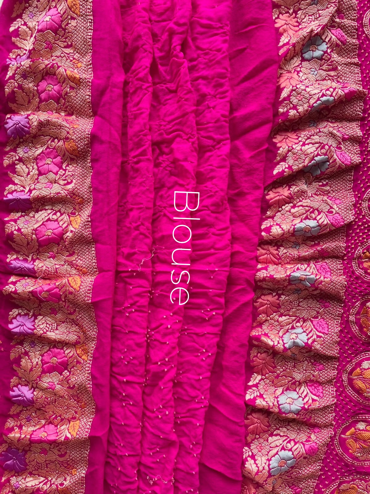 Aashita - Pink Tilfi Meenakari Bandhani Saree