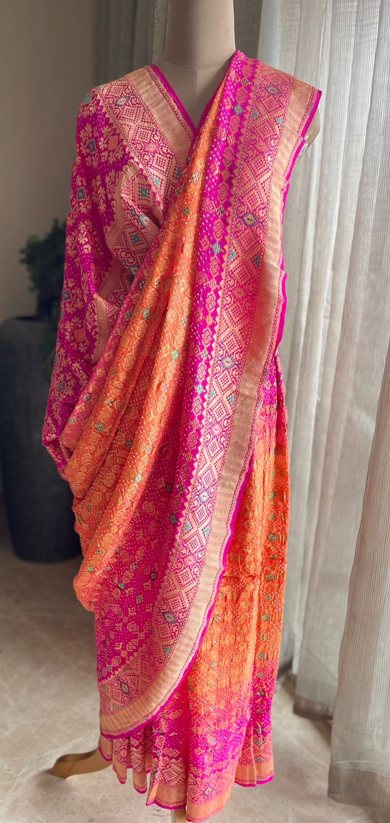 Anusha - Beautiful morning Meenakari Saree