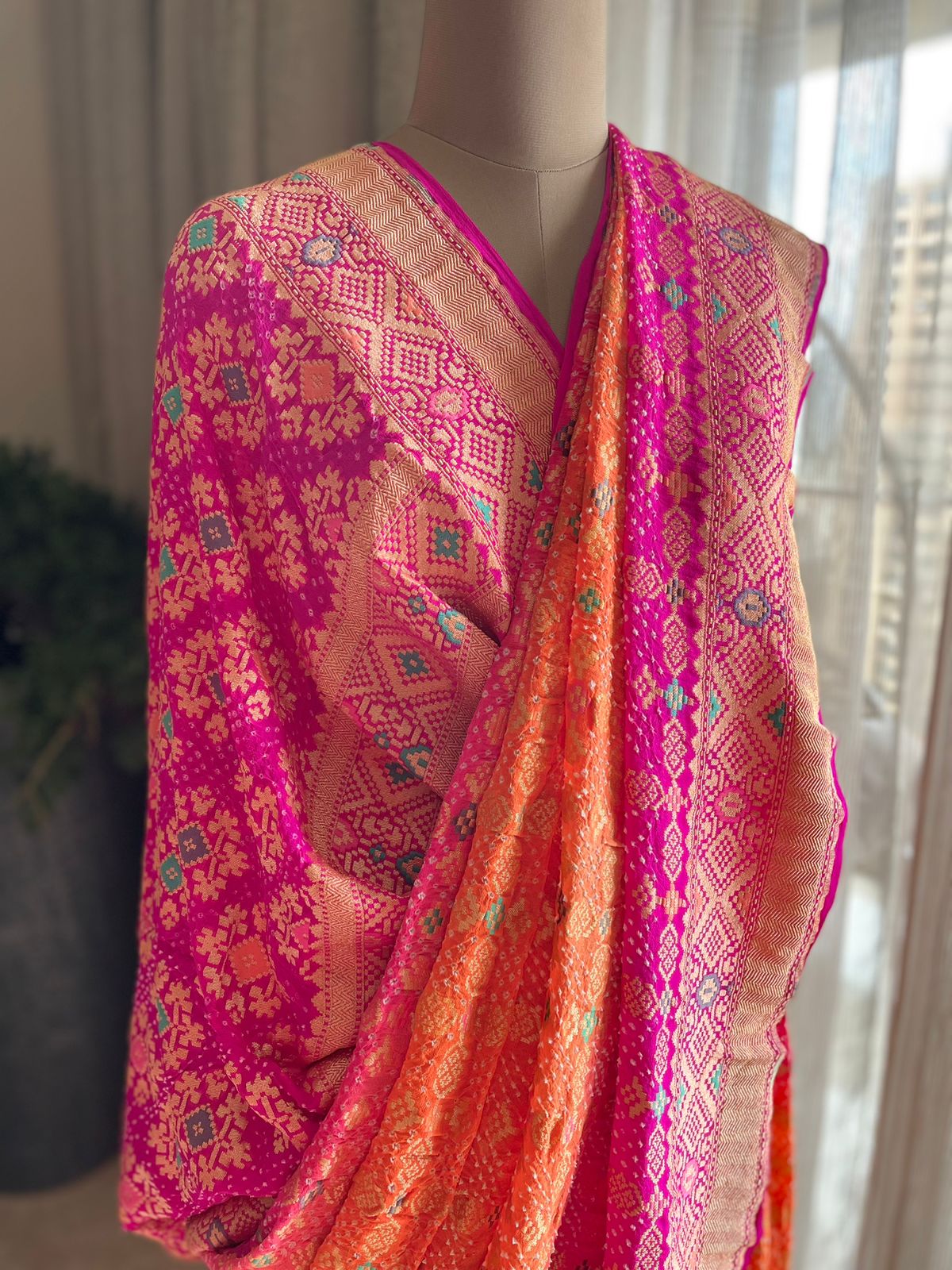 Anusha - Beautiful morning Meenakari Saree