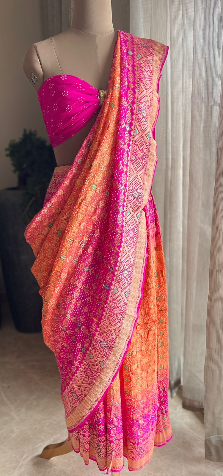 Anusha - Beautiful morning Meenakari Saree