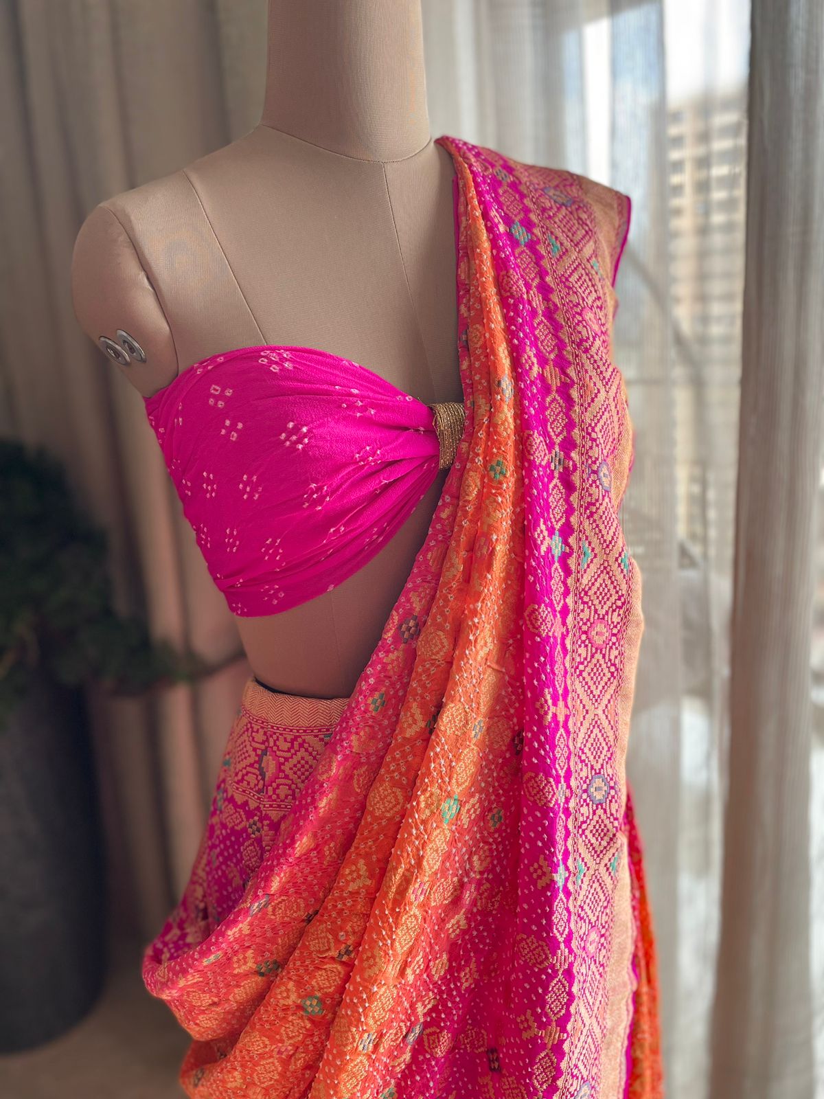 Anusha - Beautiful morning Meenakari Saree