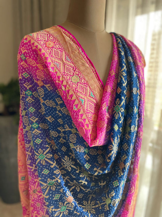 Abeer - Auspicious Fragrance Meenakari Dupatta