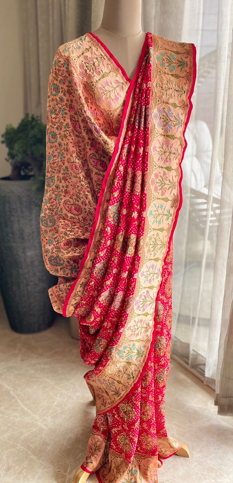 Jaya - Victory Meenakari Motif Saree