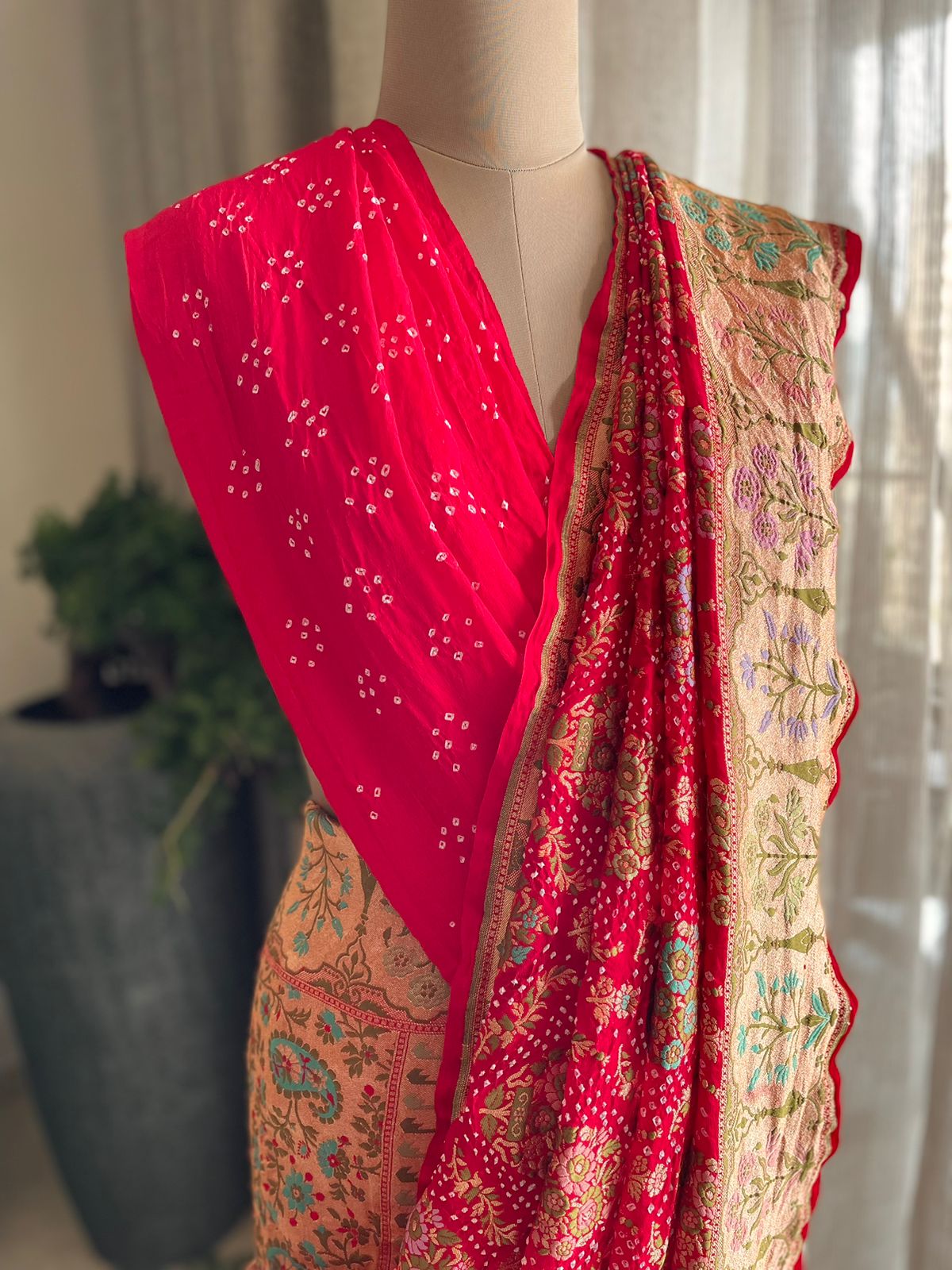 Jaya - Victory Meenakari Motif Saree