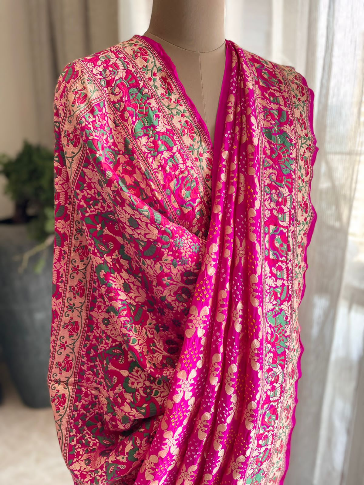 Miraya - Devotee of Krishna Meenakari Motif Saree