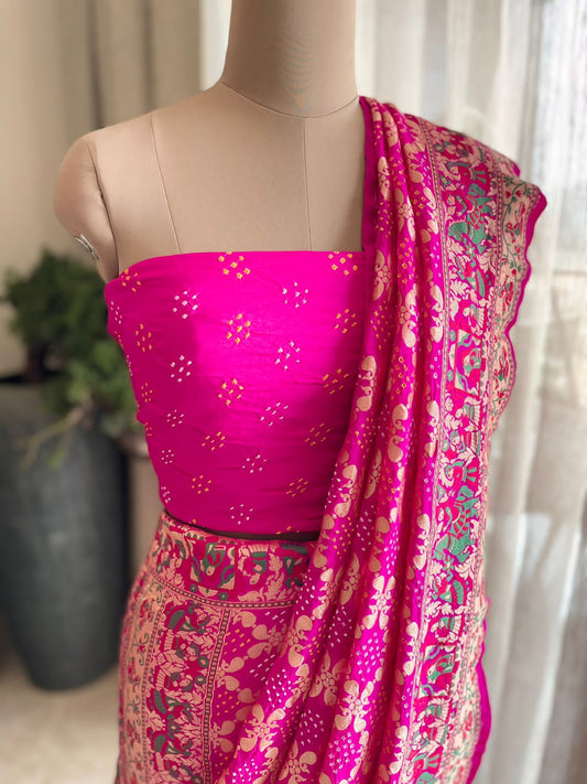 Miraya - Devotee of Krishna Meenakari Motif Saree