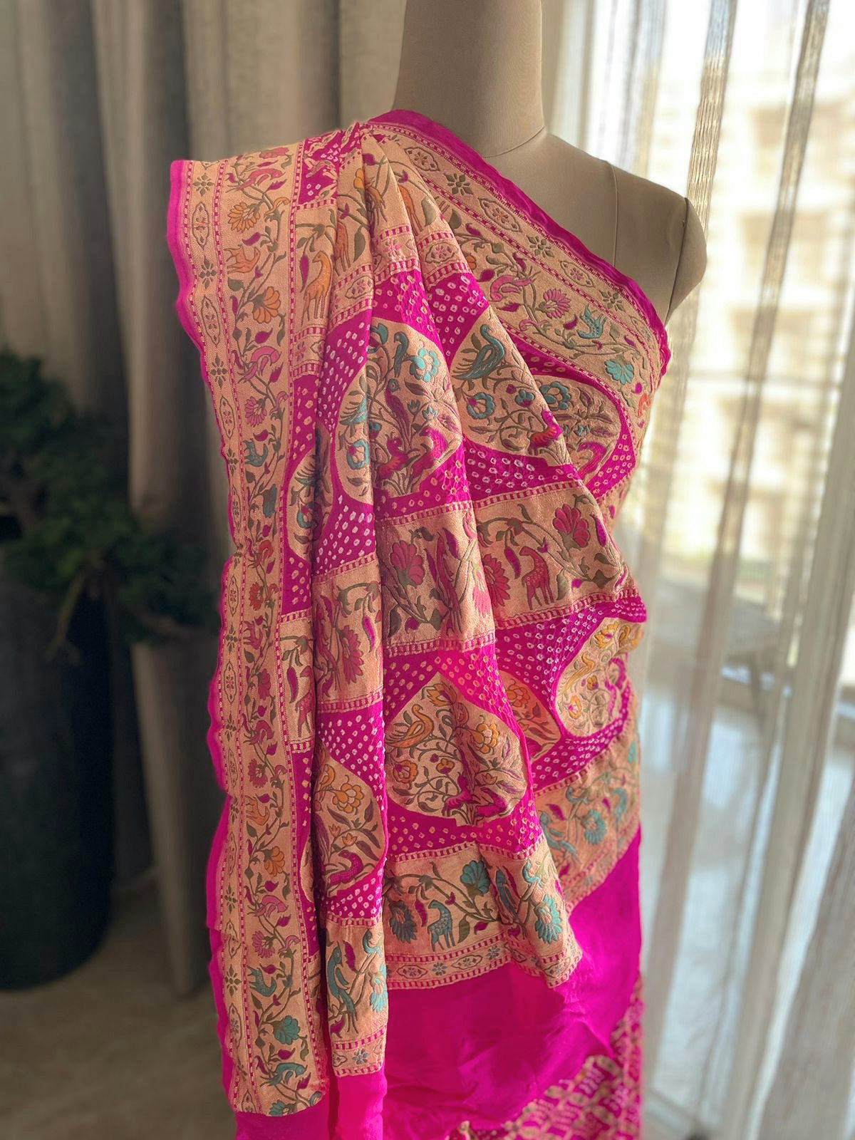 Yukti - Solution Meenakari Motif Saree