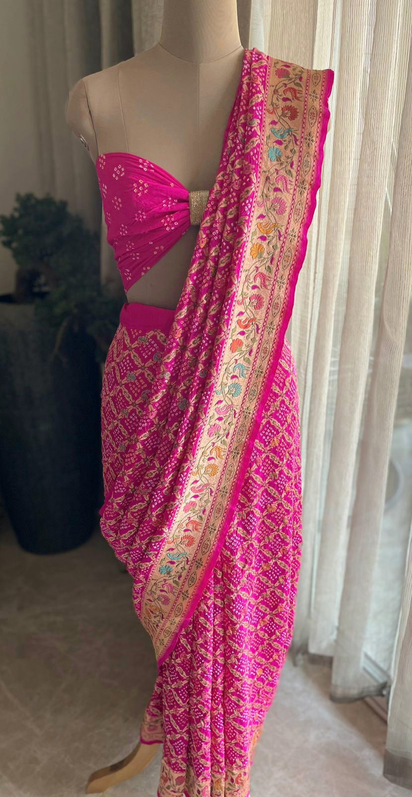 Yukti - Solution Meenakari Motif Saree