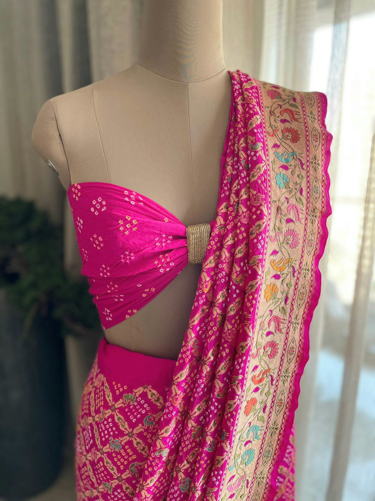 Yukti - Solution Meenakari Motif Saree