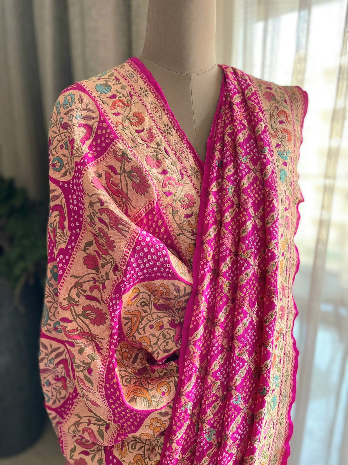 Yukti - Solution Meenakari Motif Saree