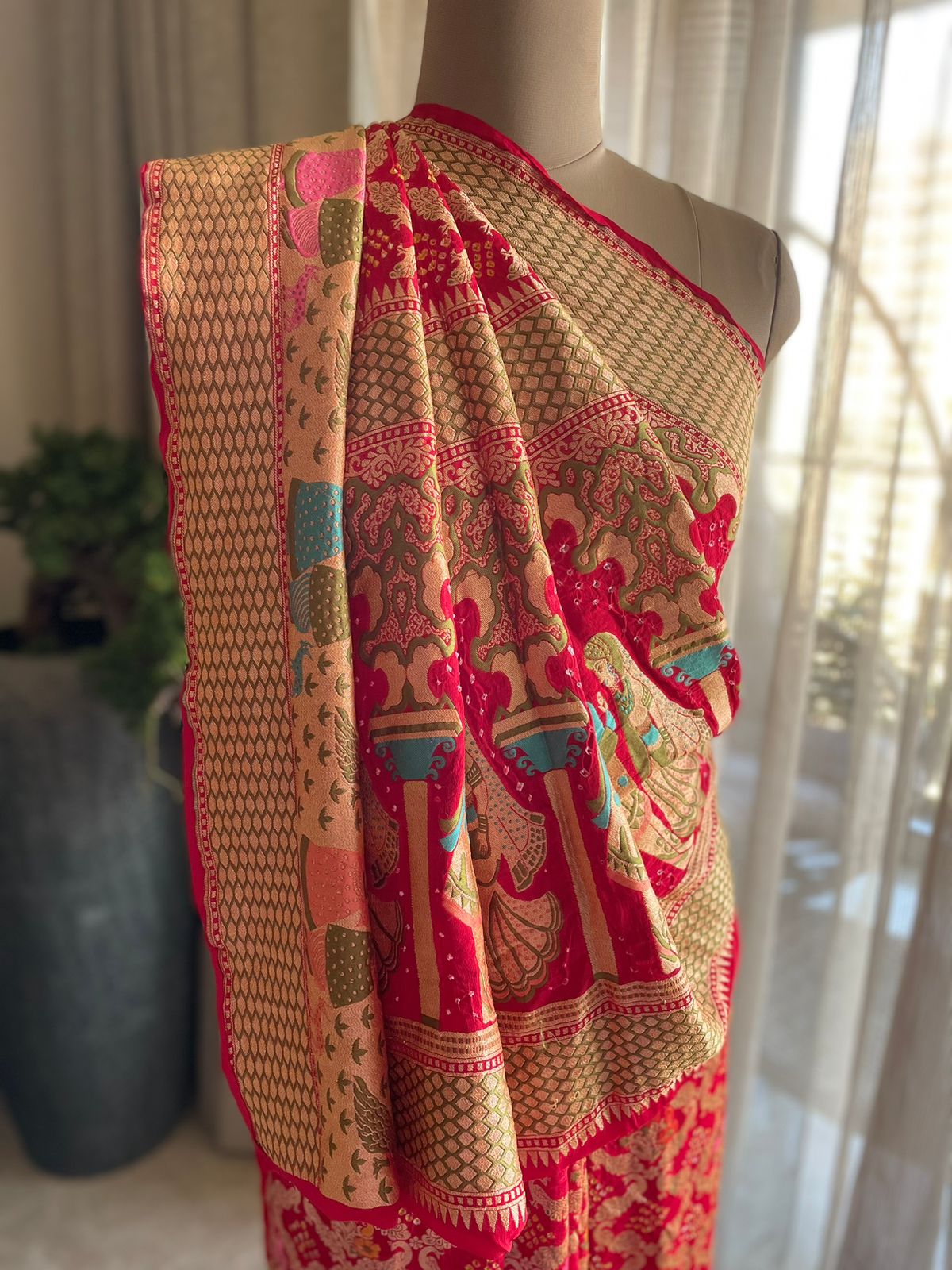 Barkha - Rain Meenakari Motif Saree