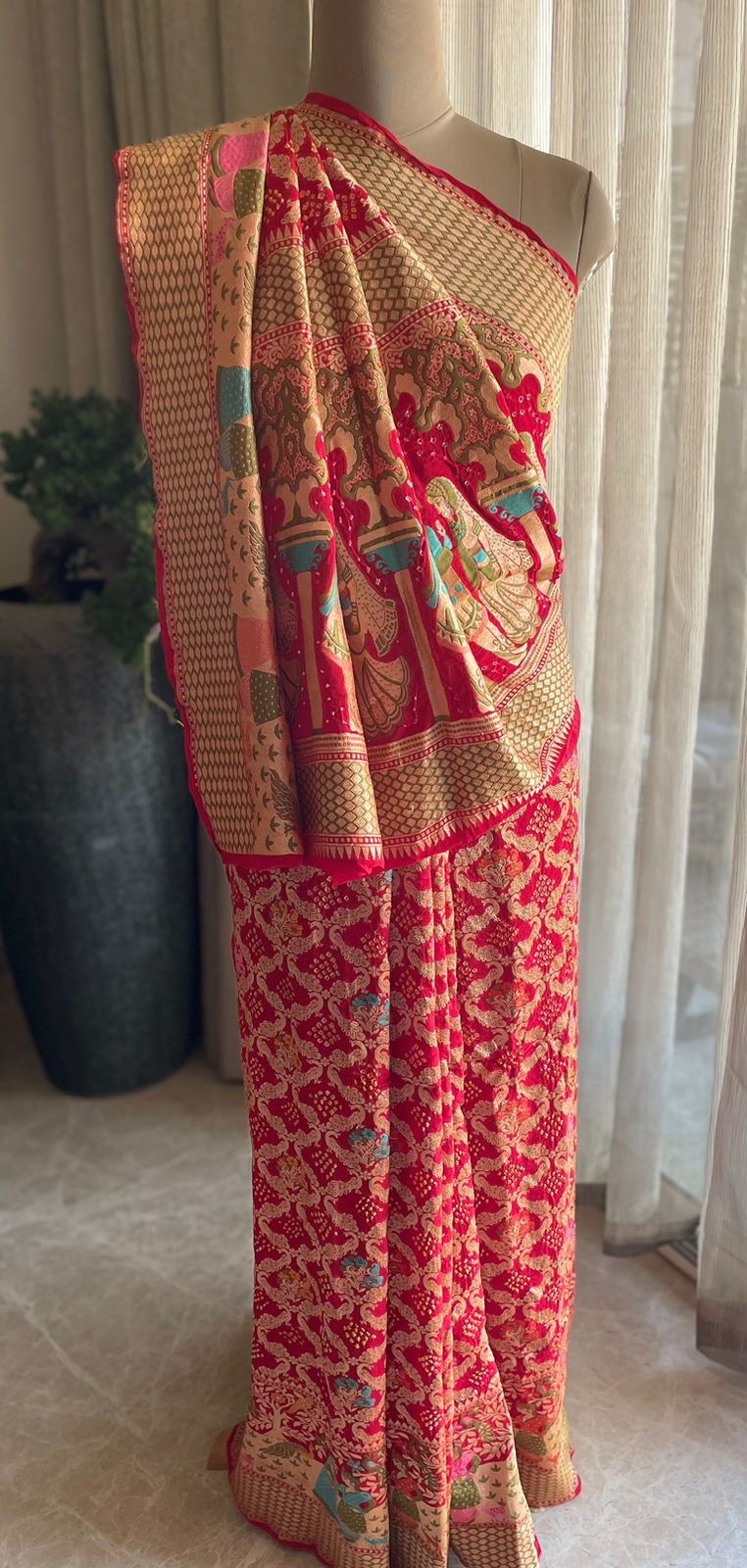 Barkha - Rain Meenakari Motif Saree