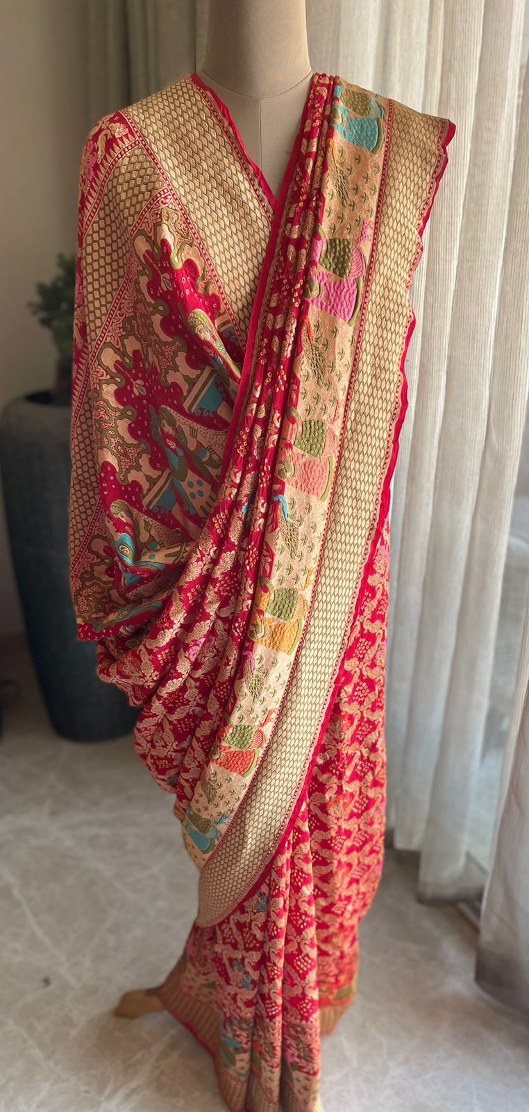 Barkha - Rain Meenakari Motif Saree