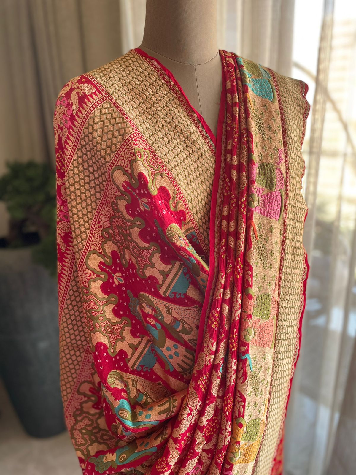 Barkha - Rain Meenakari Motif Saree