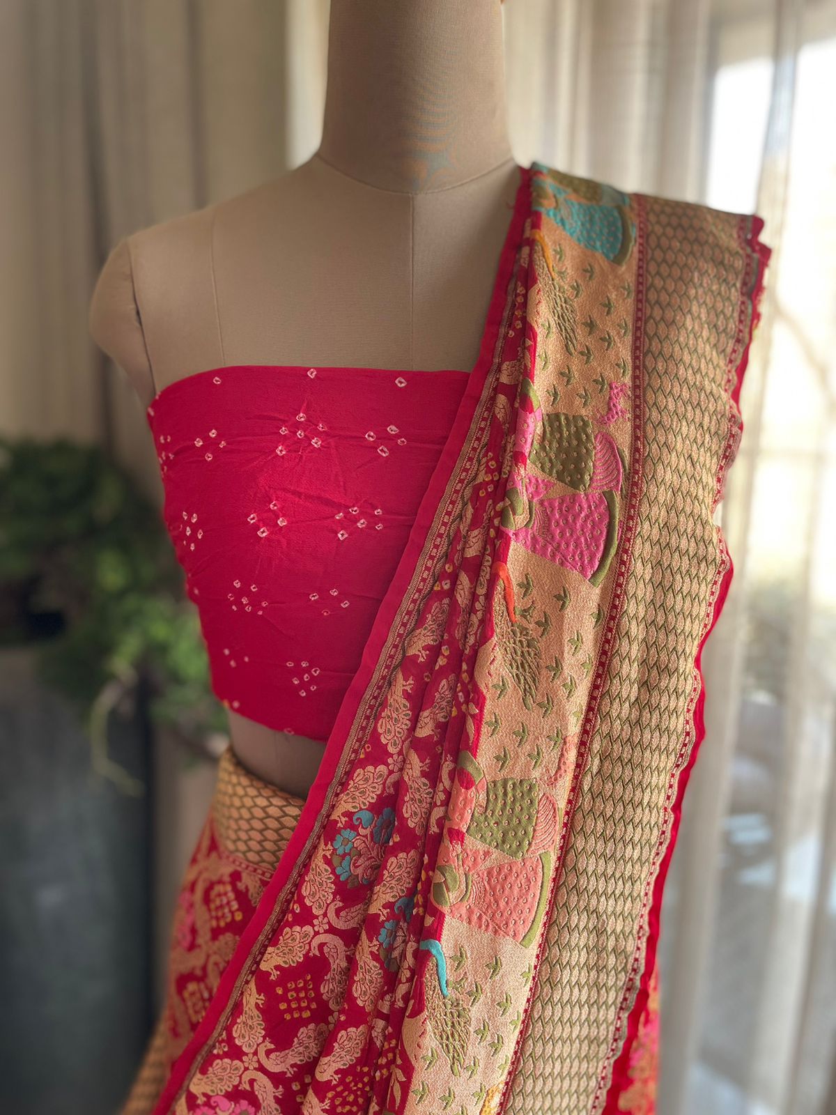 Barkha - Rain Meenakari Motif Saree