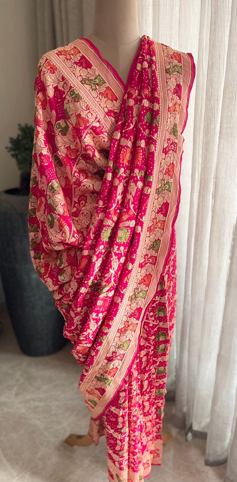 Rohini - A Rising Star Meenakari Motif Saree