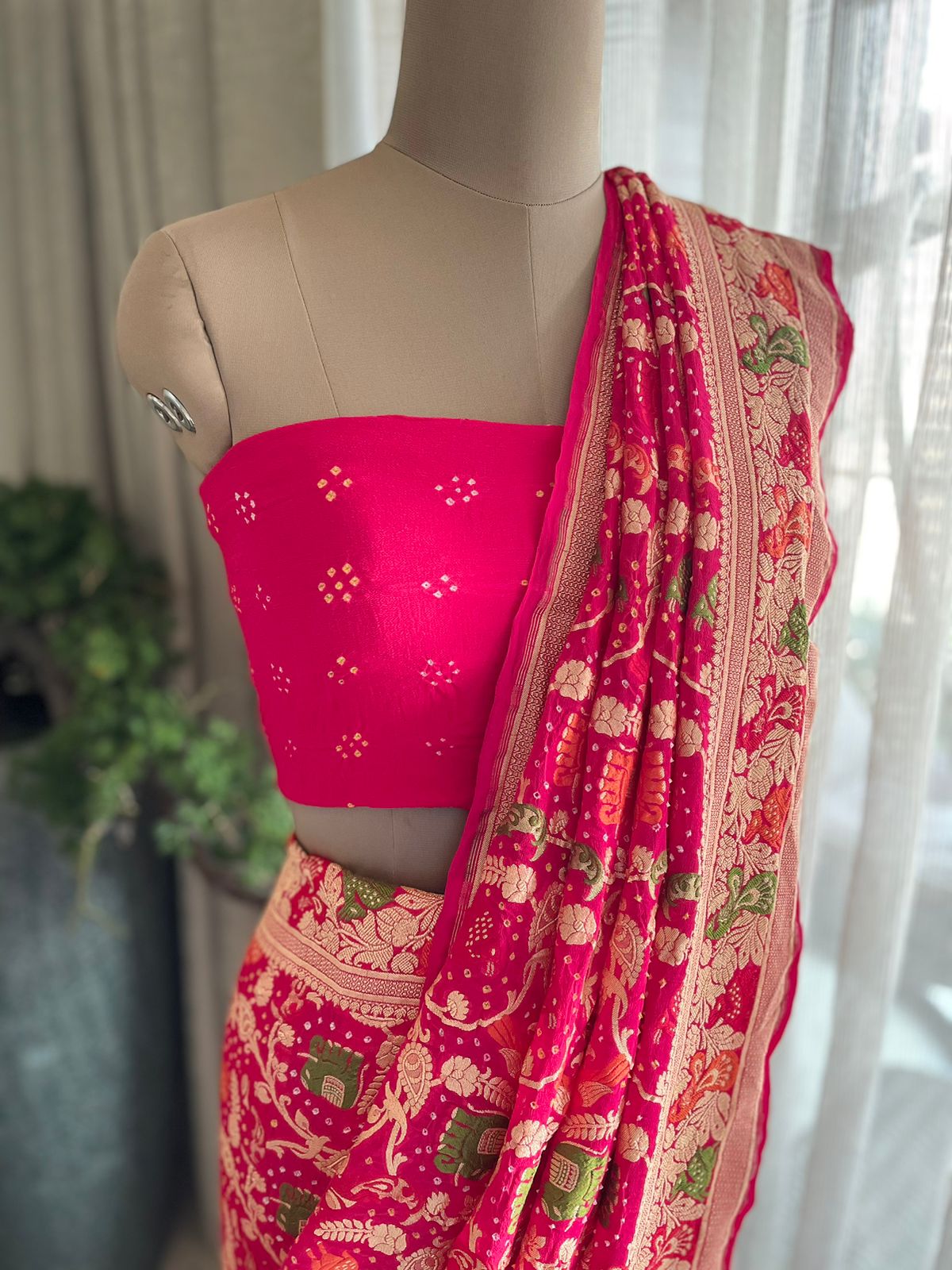 Rohini - A Rising Star Meenakari Motif Saree