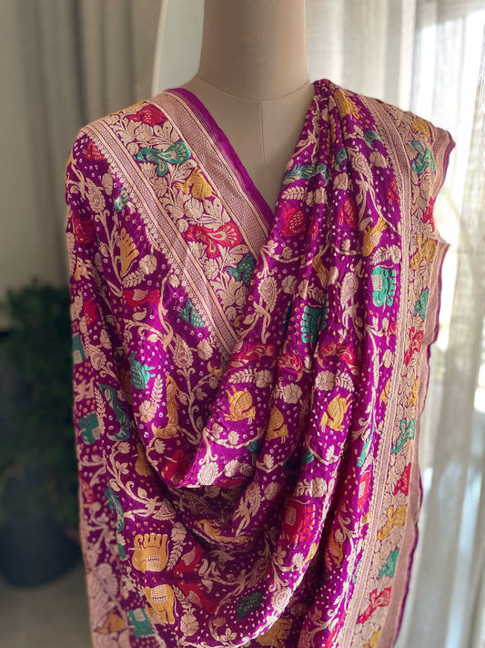 Aasha - Ray of Hope Meenakari Motif Dupatta