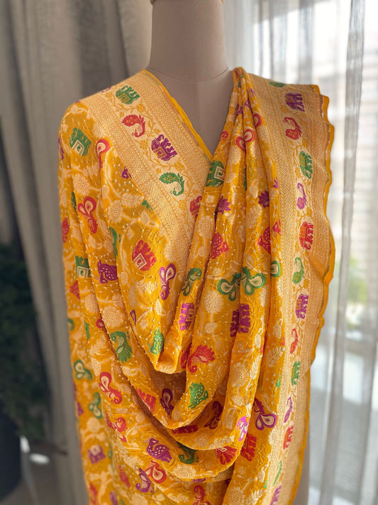Isha - The Protector Meenakari Motif Dupatta