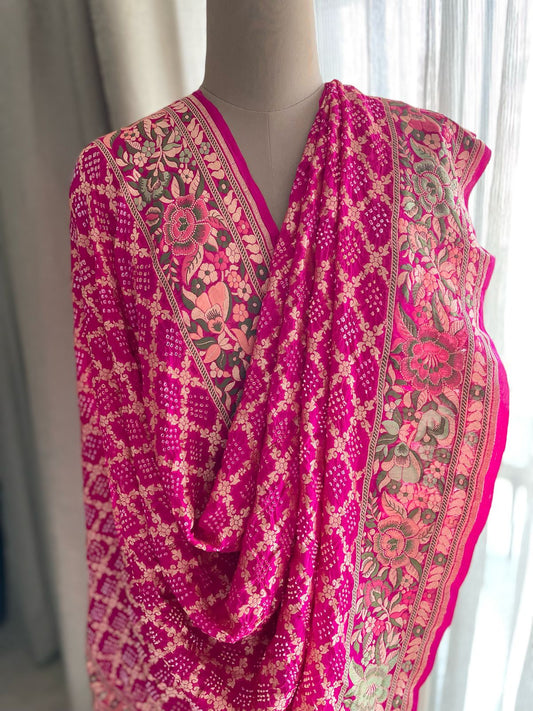 Apoorva - One of a Kind Meenakari Motifs Dupatta
