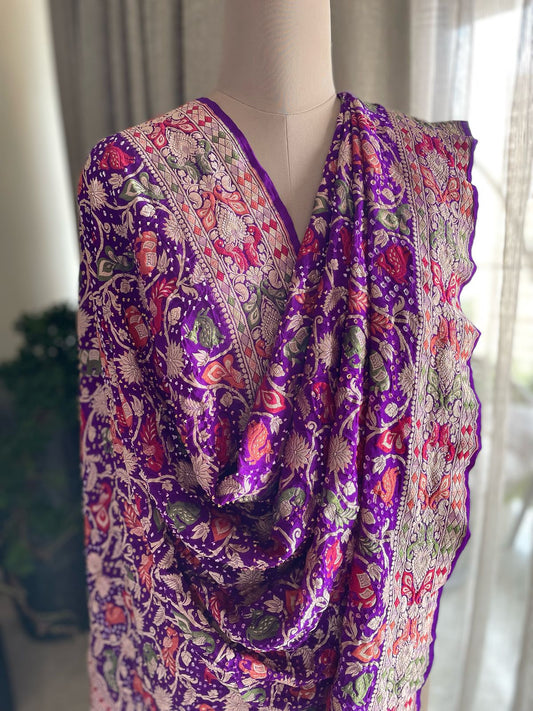 Ditya - One who answers prayers Meenakari Motif Dupatta