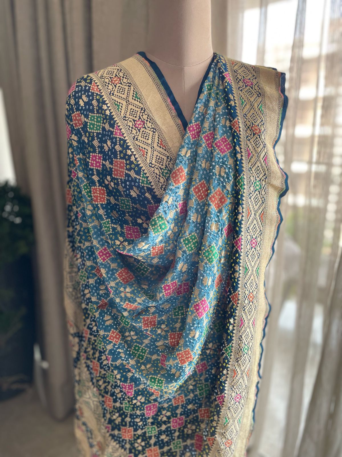 Ishaani - Goddess Parvati Meenakari Dupatta