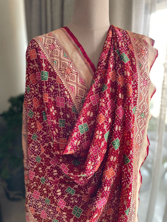 Kavya - A Symphonic Poetry Meenakari Dupatta
