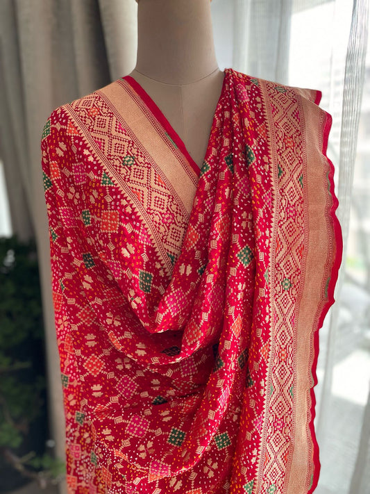Padmini - Lotus Plant Meenakari Dupatta