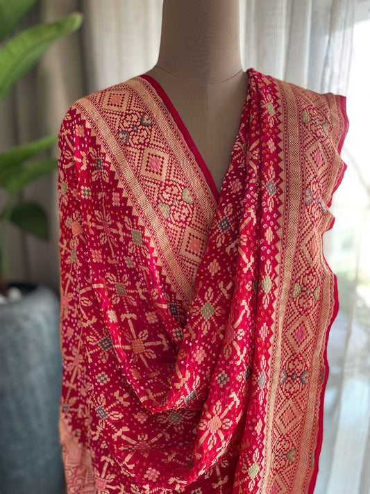 Juhi - Scented flower Meenakari Dupatta