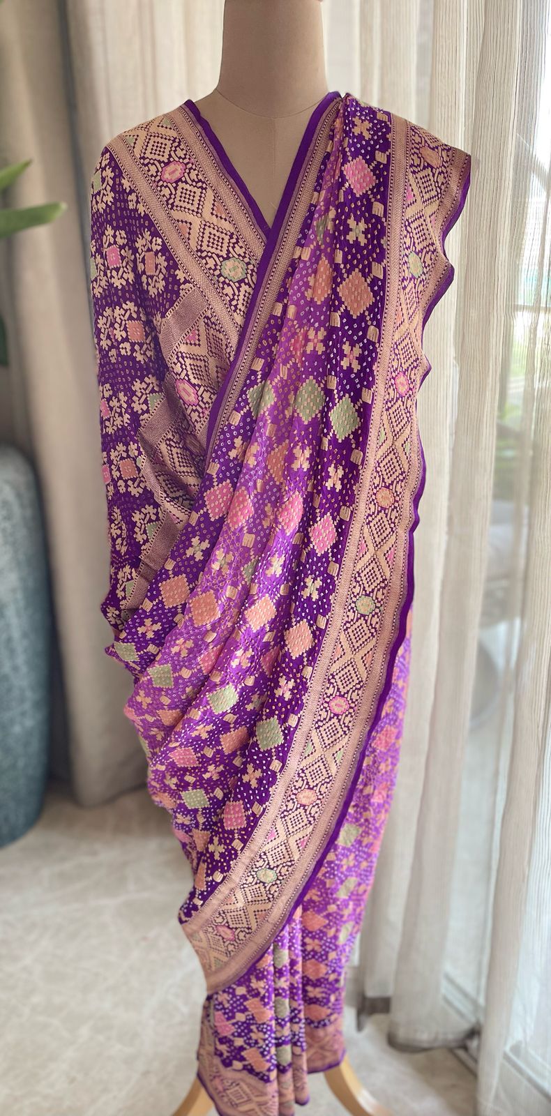 Karnika - Heart of a lotus Meenakari Saree