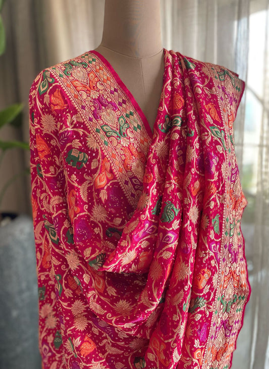 Itisha - Beautiful Meenakari Motif Dupatta