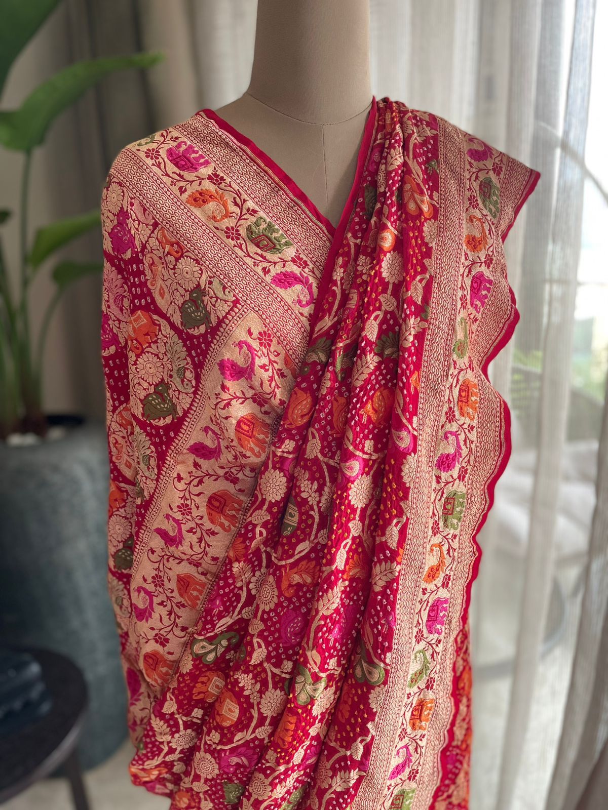 Rohini - A Rising Star Meenakari Motif Saree