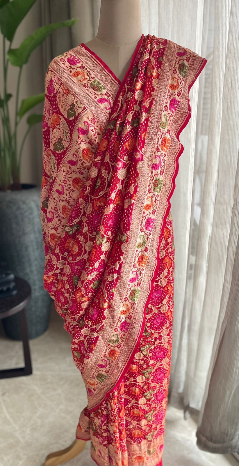 Rohini - A Rising Star Meenakari Motif Saree