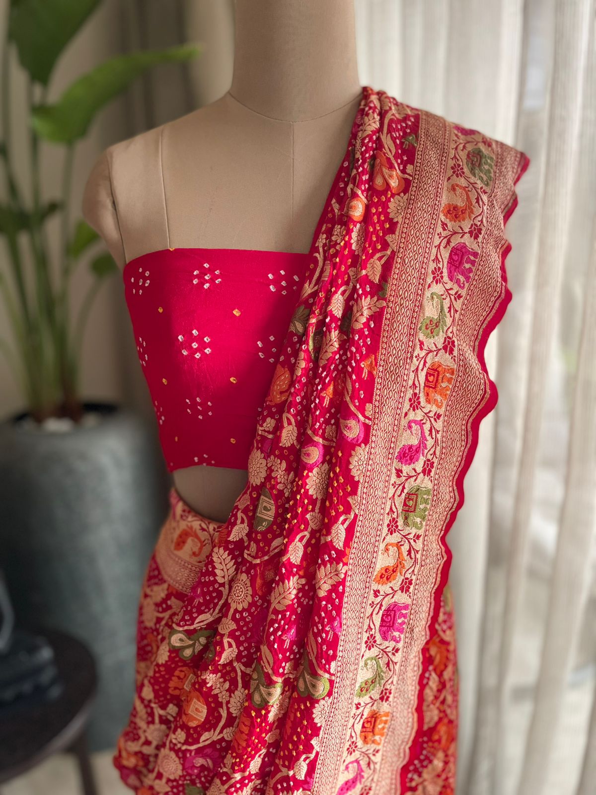 Rohini - A Rising Star Meenakari Motif Saree