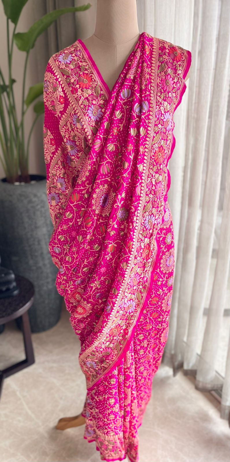 Yukti - Solution Meenakari Motif Saree
