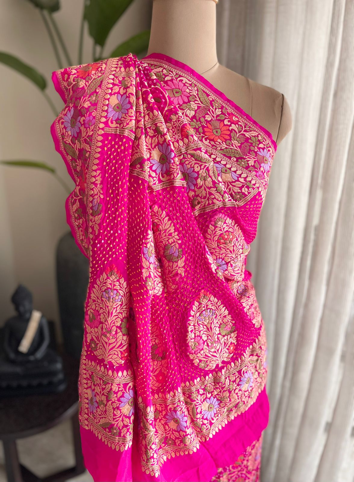 Yukti - Solution Meenakari Motif Saree