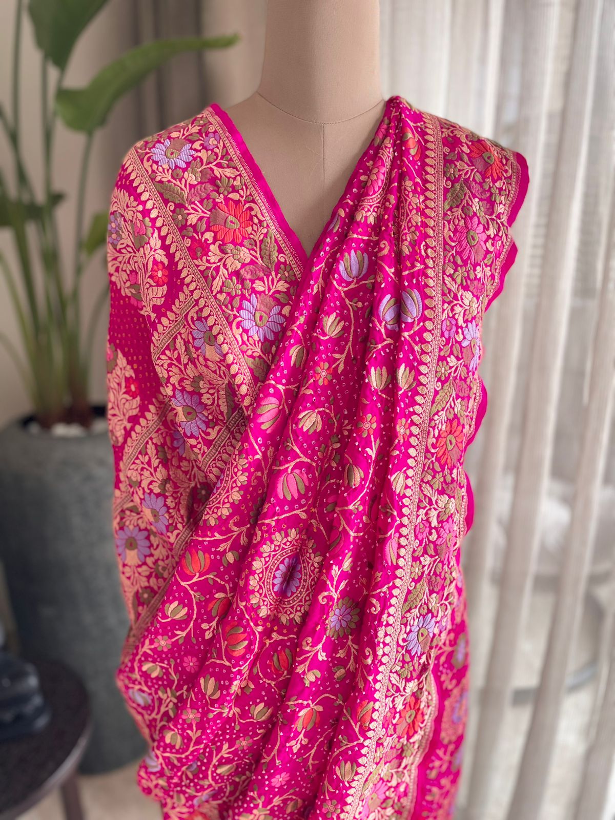 Yukti - Solution Meenakari Motif Saree