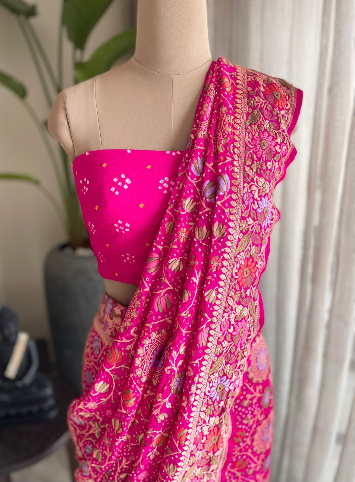 Yukti - Solution Meenakari Motif Saree