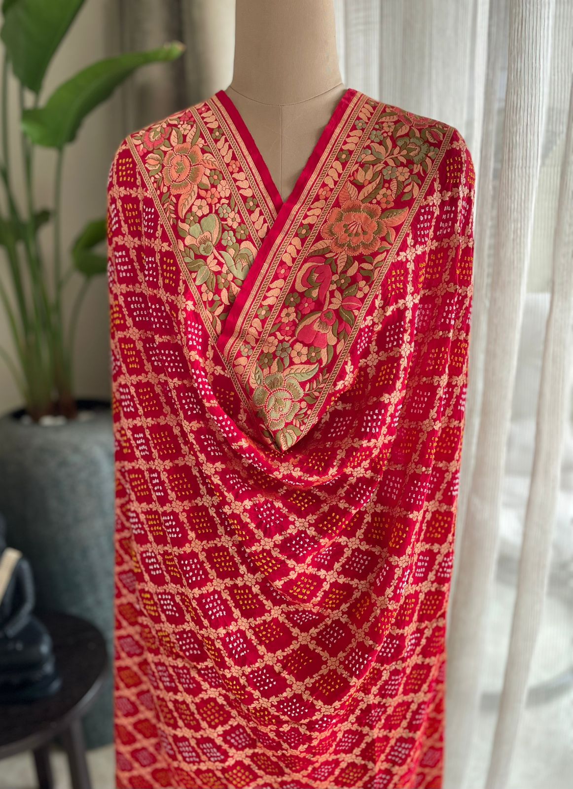 Ananya - Unique Meenakari Motif Dupatta