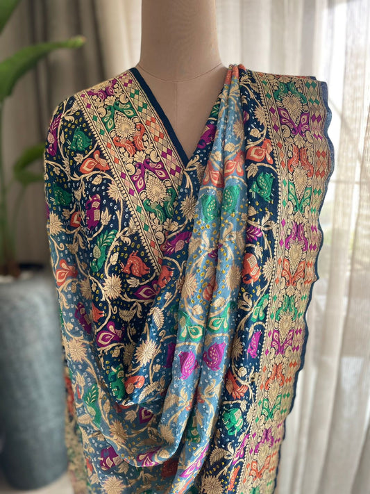 Aalia - The Noble Soul Meenakari Motif Dupatta