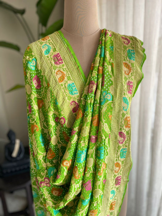 Akriti - Figure or Form Meenakari Motif Dupatta
