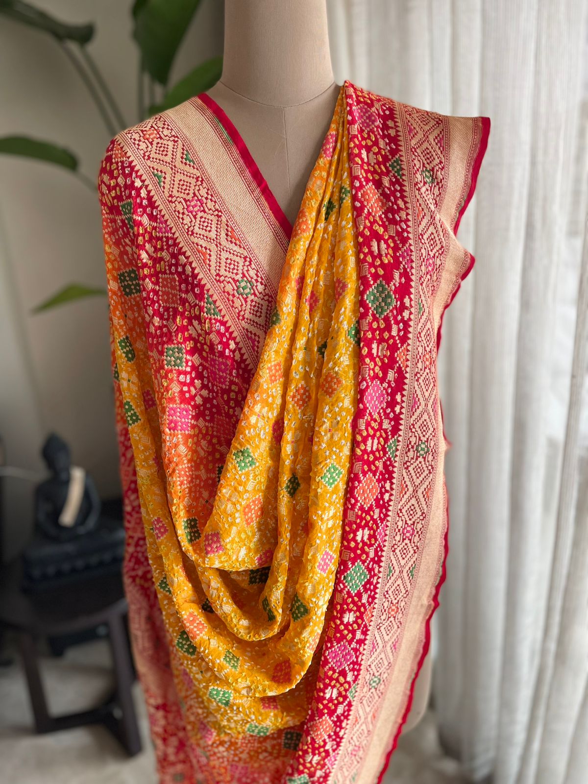 Vedika - Full of knowledge Meenakari Dupatta