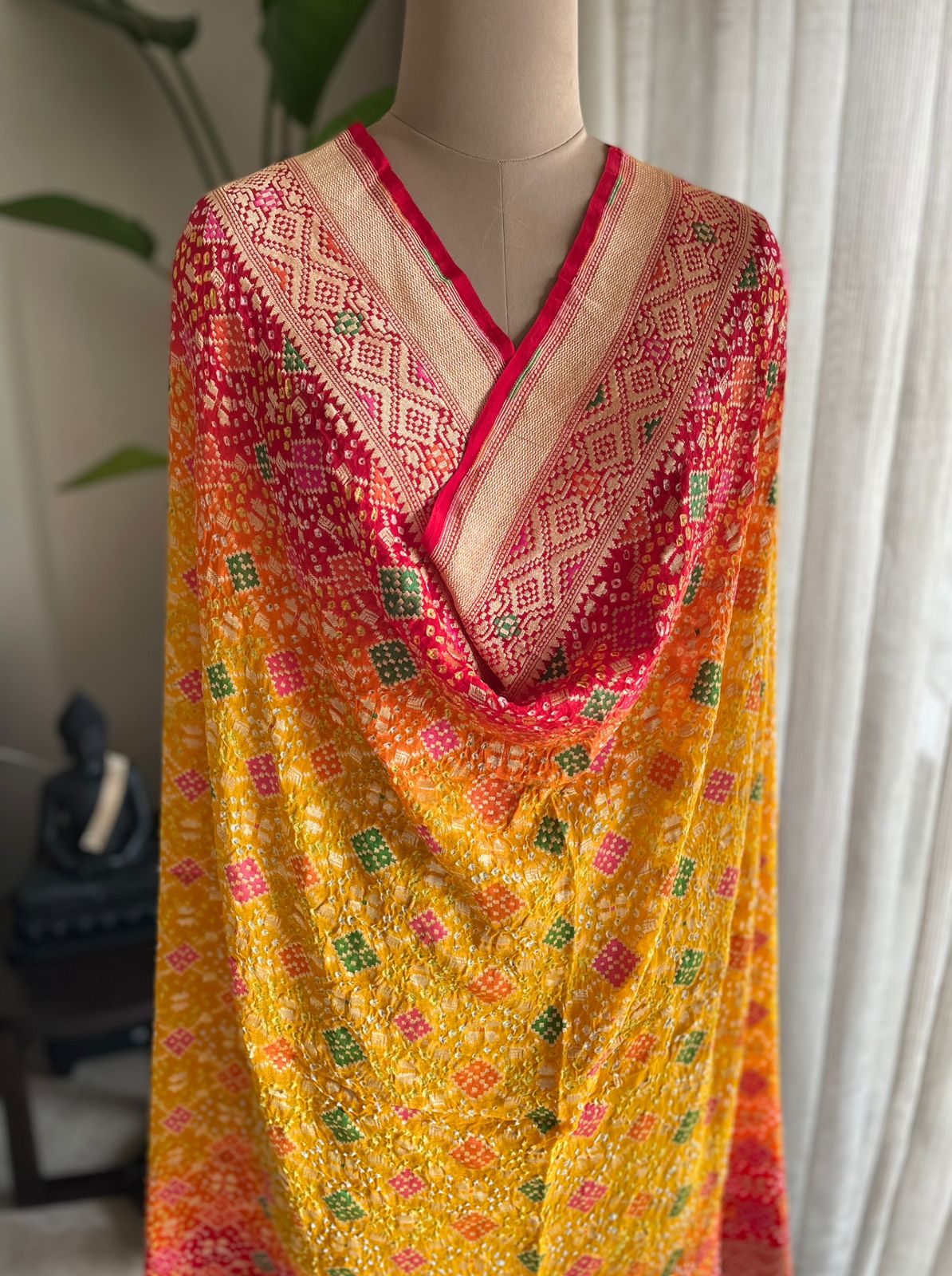 Vedika - Full of knowledge Meenakari Dupatta
