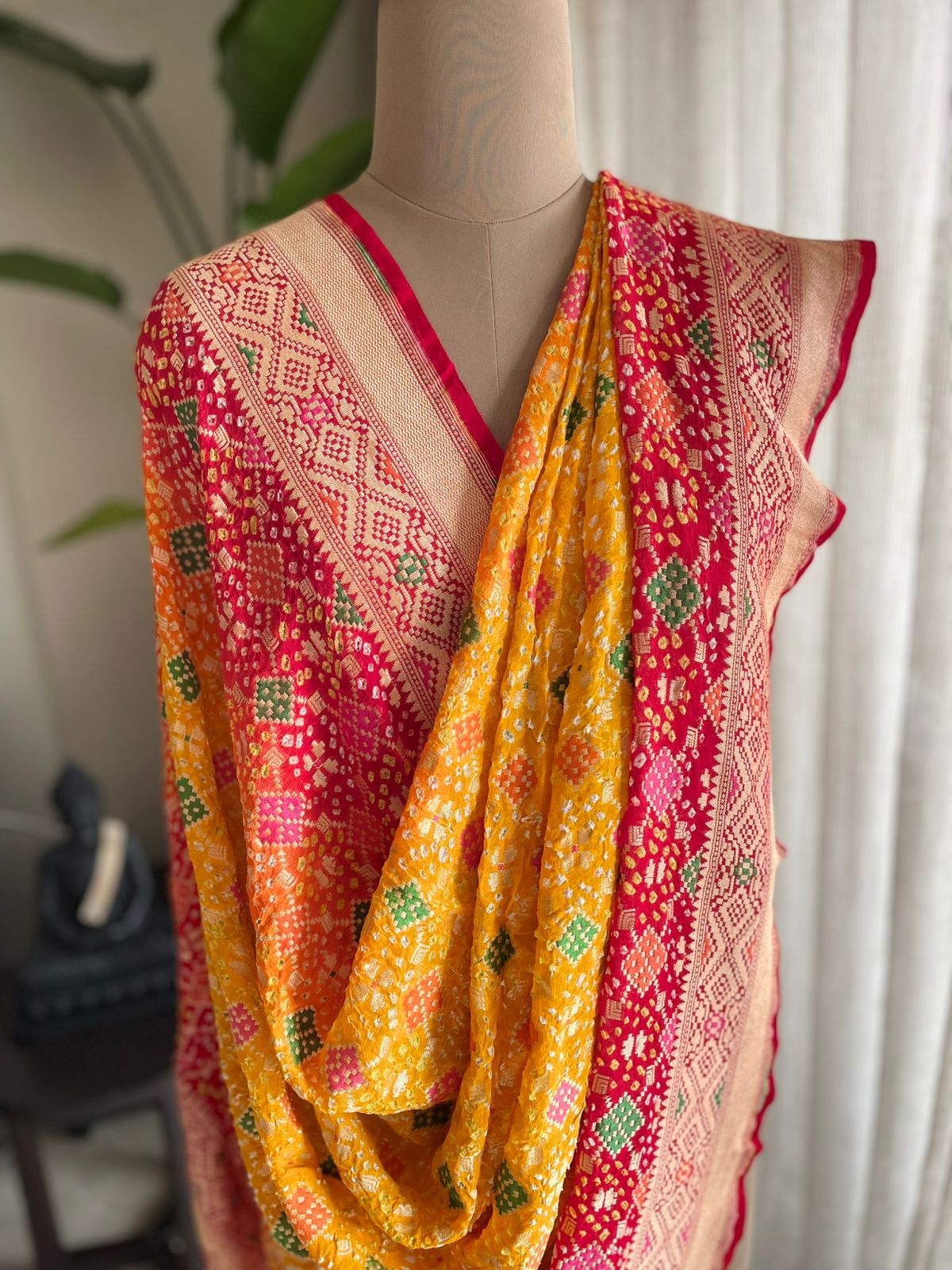 Vedika - Full of knowledge Meenakari Dupatta